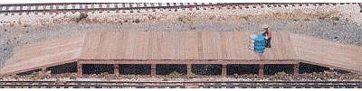 BTS Loading Dock - Kit (Laser-cut Wood) - Scale 16i x 85 O Scale Model Railroad Building #17506