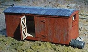 BTS Narrow Gauge Box Car Storage Shed Kit O Scale Model Railroad Building #17507