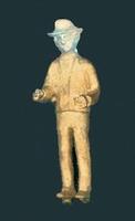 BTS Men-At-Work Figure Series Arley (Lifting) HO Scale Model Railroad Figure #20314 BTS Men-At-Work Figure Series Arley (Lifting) HO Scale Model Railroad Figure #20314
