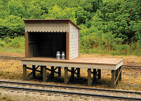 BTS Dodson Farm Milk Pltfrm HO-Scale BTS Dodson Farm Milk Pltfrm HO-Scale