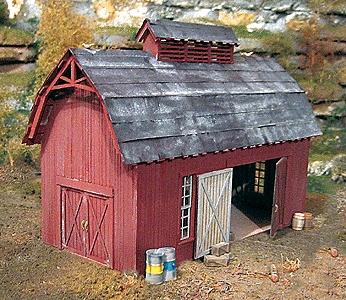 BTS Goin Home Series - Pritchards Barn HO Scale Model Railroad Building #27420