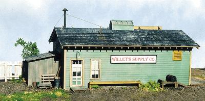 BTS Goin Home Series - Willets Supply Company HO Scale Model Railroad Building #27435