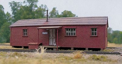 BTS McCabe Rail Facility Office - Kit - 5-3/4 x 2-3/4 HO Scale Model Railroad Building #27493