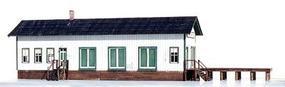 Freight House w/Dock - 3-11/16 x 11'' HO Scale Model Railroad Building #27500