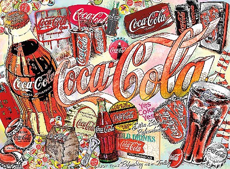 Buffalo-Games Coca-Cola- Enjoy Coca-Cola Collage Puzzle (1000pc)