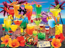 Buffalo-Games Vivid Collection- Happy Hour (Tropical Drinks) Collage Puzzle (1000pc) Buffalo-Games Vivid Collection- Happy Hour (Tropical Drinks) Collage Puzzle (1000pc)