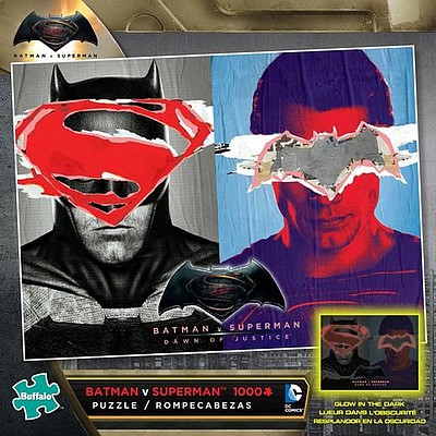 Buffalo-Games Batman vs Superman Glow-in-the-Dark Puzzle (1000pc)