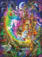 Buffalo-Games Vivid Collection- Enchanted Castle Collage Puzzle (1000pc) Buffalo-Games Vivid Collection- Enchanted Castle Collage Puzzle (1000pc)