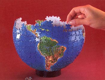 Buffalo-Games 3D Spherical World Globe Puzzle 530pcs