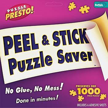 Buffalo-Games Puzzle Presto Peel/Stick Puzzle Saver Jigsaw Puzzle Glue Mat Accessory #9202