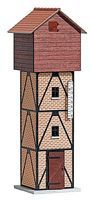 Busch Half-Timber & Wood Water Tower O Scale Model Railroad Building #10025 Busch Half-Timber & Wood Water Tower O Scale Model Railroad Building #10025