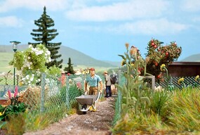 Busch Chain-Link Fence Kit (11/1 x 39-3/8'') HO Scale Model Railroad Building Accessory #1020 Busch Chain-Link Fence Kit (11/1 x 39-3/8'') HO Scale Model Railroad Building Accessory #1020