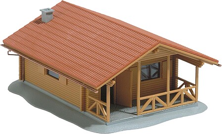 Busch Log Cabin - Kit HO Scale Model Railroad Building #1035