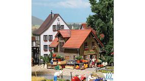 Busch Farm Shop Accessories HO Scale Model Railroad Building Accessory #1075 Busch Farm Shop Accessories HO Scale Model Railroad Building Accessory #1075