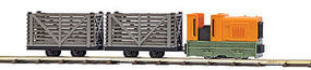 Busch Starter Set with 2 Transport Wagons HO Scale Model Train Set #12008