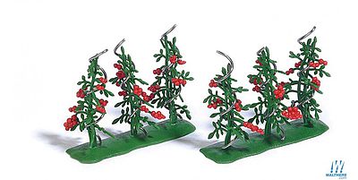 Busch Tomato Plants (6) Model Railroad Grass Earth #1239