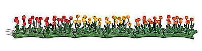 Busch Tulips (70) HO Scale Model Railroad Grass Earth #1242