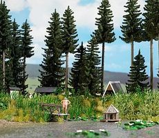 Busch Forest Pond & Accessories Kit HO Scale Model Railroad Scenery #1267
