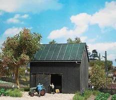 Busch Wood Shed Laser Cut Wood Kit 3-3/8 x 2-9/16 x 3-5/8'' HO Scale Model Railroad Building #1401 Busch Wood Shed Laser Cut Wood Kit 3-3/8 x 2-9/16 x 3-5/8'' HO Scale Model Railroad Building #1401