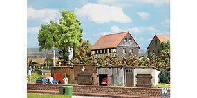 Busch 4 Shed Kits HO Scale Model Railroad Building #1454 Busch 4 Shed Kits HO Scale Model Railroad Building #1454