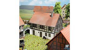 Half Timbered House Kit HO Scale Model Railroad Building #1505