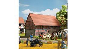 Busch Half-Timbered Barn w/ Small Stable Kit HO Scale Model Railroad Building #1506 Busch Half-Timbered Barn w/ Small Stable Kit HO Scale Model Railroad Building #1506
