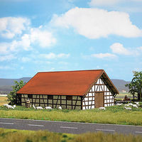 Busch Sheep Shelter Kit HO Scale Model Railroad Building #1519 Busch Sheep Shelter Kit HO Scale Model Railroad Building #1519