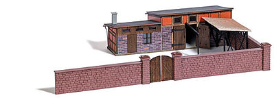Busch Slaughterhouse Kit HO Scale Model Railroad Building #1531