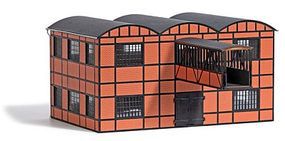 Hartmann Paper Mill Warehouse & Pedestrian Bridge HO Scale Model Railroad Building #1558
