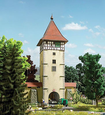 Busch Gate Tower HO Scale Model Railroad Building Kit #1596