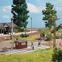 Busch Railroad Track Scalehouse with Scale Laser-Cut Kit 7-1/16 x 3-5/8'' 18 x 9.2cm Busch Railroad Track Scalehouse with Scale Laser-Cut Kit 7-1/16 x 3-5/8'' 18 x 9.2cm
