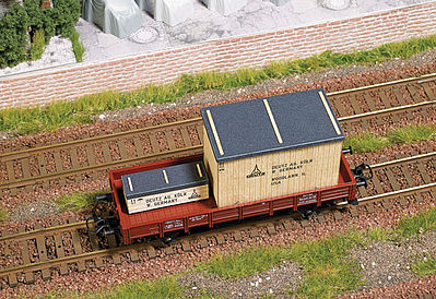 Busch West German Wood Crate Load HO Scale Model Train Freight Car Load #1685