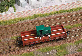 Busch Narrow Guage Loco Load HO Scale Model Train Freight Car Load #1686 Busch Narrow Guage Loco Load HO Scale Model Train Freight Car Load #1686