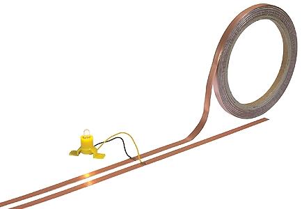 Busch Flat Copper Cable - 33 10m Roll Model Railroad Hook-Up Wire #1799