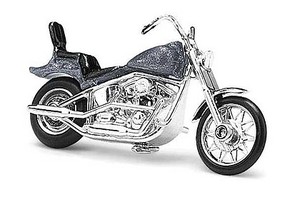 Busch American Motorcycle Assembled Metallic Gray Busch American Motorcycle Assembled Metallic Gray