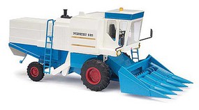 Busch 1982 Fortschritt E 514 Farm Combine Assembled With Corn Head (white, blue) Busch 1982 Fortschritt E 514 Farm Combine Assembled With Corn Head (white, blue)