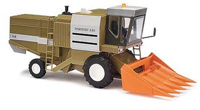 Busch MGV FKA-477M Farm Combine Assembled With Corn Head (khaki, white, orange) Busch MGV FKA-477M Farm Combine Assembled With Corn Head (khaki, white, orange)