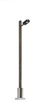Busch Wooden-Mast Streetlights 2-3/4'' 7cm pkg(2) HO Scale Model Railroad Roadway Light #4159 Busch Wooden-Mast Streetlights 2-3/4'' 7cm pkg(2) HO Scale Model Railroad Roadway Light #4159