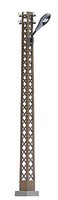 Busch Lamp with Rusty Latticework Mast, Teardrop Lamp White Light, 4-3/16'' 10.5cm Tall Busch Lamp with Rusty Latticework Mast, Teardrop Lamp White Light, 4-3/16'' 10.5cm Tall
