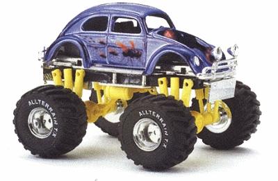 Busch Monster Trucks Volkswagen Beetle ''bluebottle'' - Ho-scale #42765