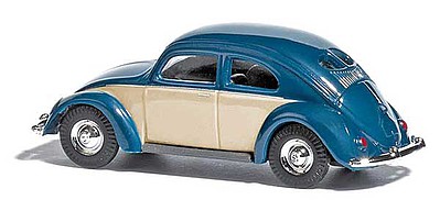Busch 1952 Volkwagen Beetle with Split Rear Window - Assembled Blue, Ivory