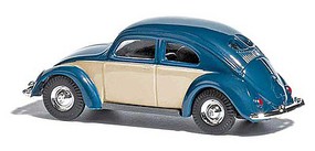 Busch 1952 Volkwagen Beetle with Split Rear Window Assembled Blue, Ivory Busch 1952 Volkwagen Beetle with Split Rear Window Assembled Blue, Ivory
