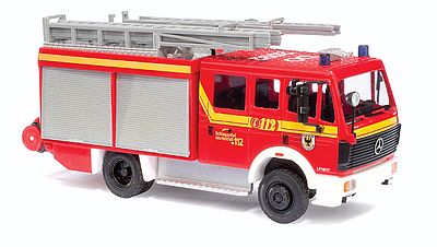 Busch 1988 Mercedes-Benz MK88 1222 Fire Ladder Truck HO Scale Model Railroad Vehicle #43854