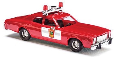 Busch Plymouth Fury 4-Door Sedan - Assembled Minnesota State Patrol (red, white)