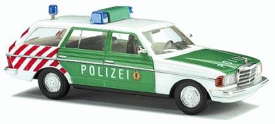 Busch Emergency - Police Vehicles - Mercedes W123 Station Wagon - Verkehrsdienst Polizei (Traffic Service Police) - HO-Scale