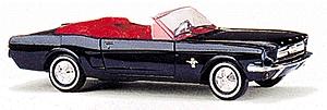 Busch 1964 Ford Mustang Convertible Top Down, Various Colors HO Scale Model Railroad Vehicle #47500