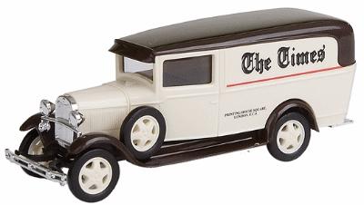 Busch 1931 Ford Model AA 1-Ton Panel Truck The Times HO Scale Model Railroad Vehicle #47725