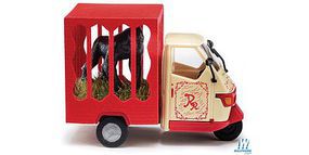 Busch Piaggio Ape 50 Circus HO Scale Model Railroad Vehicle #48489 Busch Piaggio Ape 50 Circus HO Scale Model Railroad Vehicle #48489