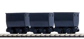 Busch Mining Tipper/Side Dump Ore Car 3-Pack Black (3) HO Scale Model Train Freight Car #5021 Busch Mining Tipper/Side Dump Ore Car 3-Pack Black (3) HO Scale Model Train Freight Car #5021
