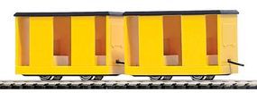 Busch Mining Personnel Carrier Car 2-Pack Yellow (2) HO Scale Model Train Freight Car #5026 Busch Mining Personnel Carrier Car 2-Pack Yellow (2) HO Scale Model Train Freight Car #5026